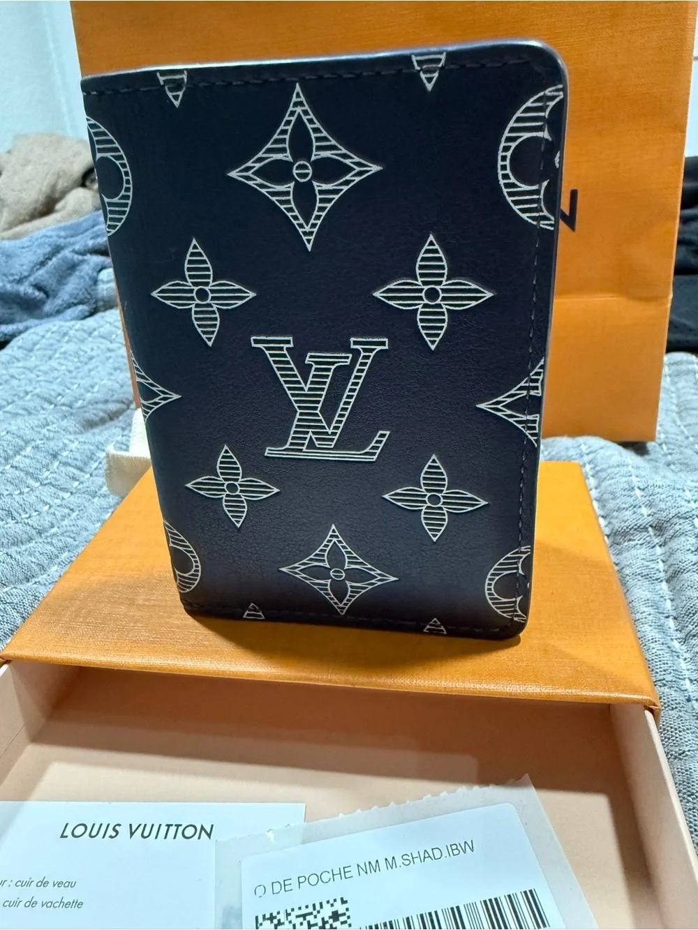 LV Monogram Leather Pocket Organizer